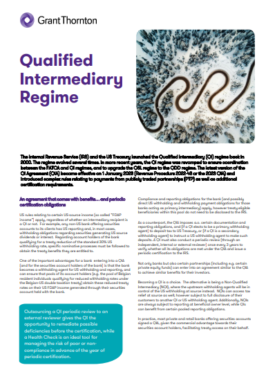 Qualified Intermediary Regime